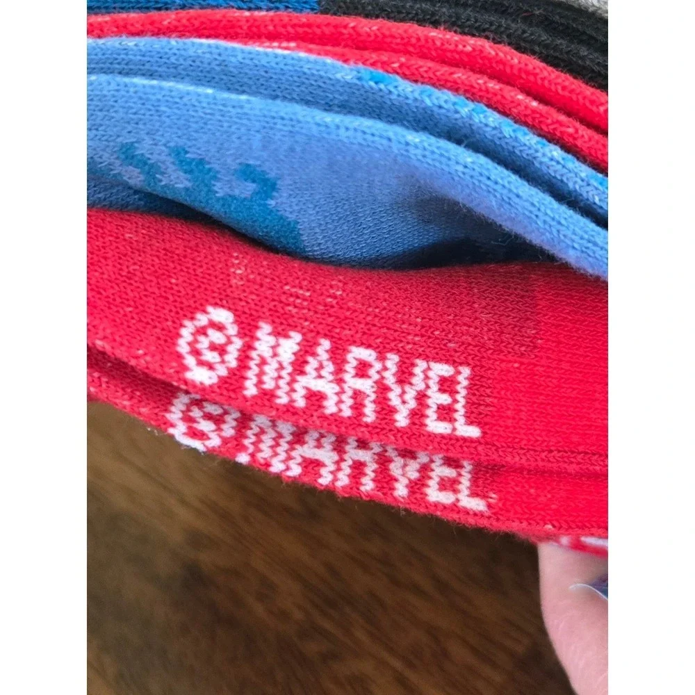 Marvel Spiderman Socks. Size 4-10. 6 Pair. NWT